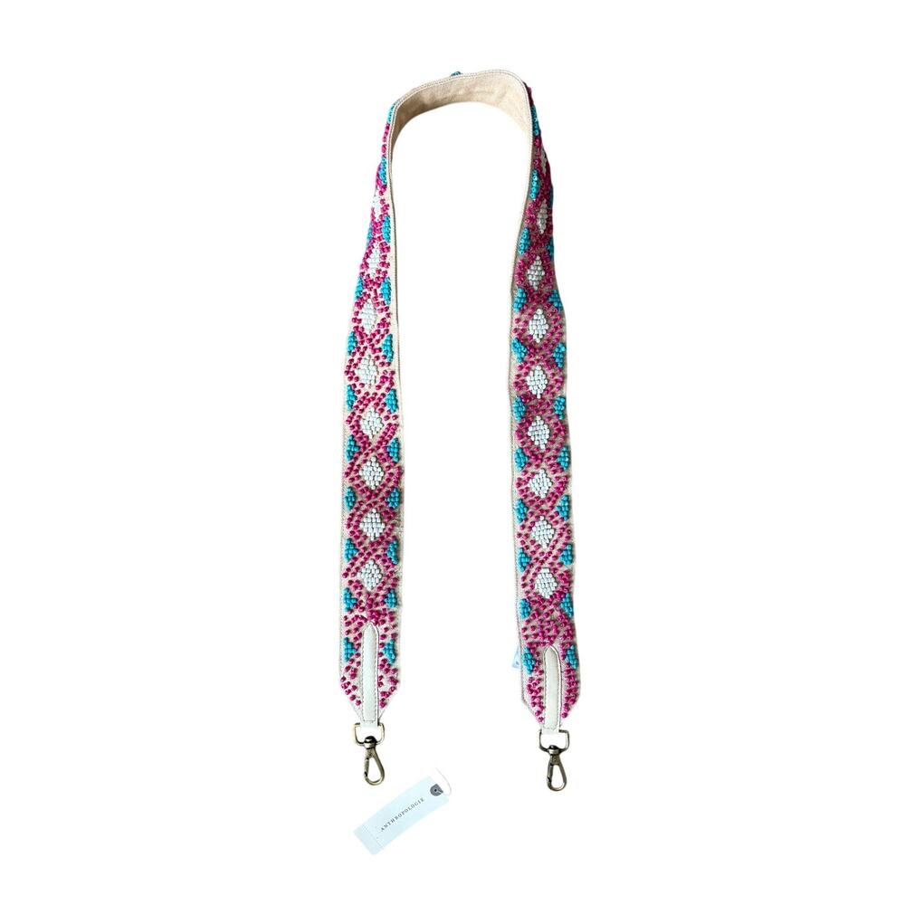 Anthropologie beaded purse bag strap NWT